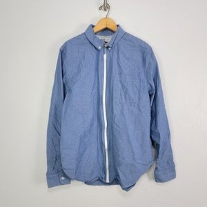 Five Four Full Zip Denim Shirt Jacket Size Large